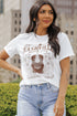 Music City Letter Print Crew Neck Tee