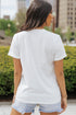 Music City Letter Print Crew Neck Tee