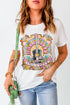 Nashville Guitar Graphic Print Crew Neck Relaxed Tee