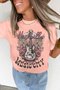 Nashville Music City Guitar Graphic Oversized Crewneck Tee