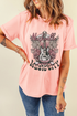 Nashville Music City Guitar Graphic Oversized Crewneck Tee