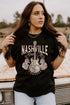 Nashville Music City Guitar Graphic Short Sleeve Tee