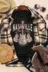Nashville Music City Guitar Graphic Short Sleeve Tee