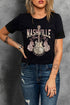 Nashville Music City Guitar Graphic Short Sleeve Tee