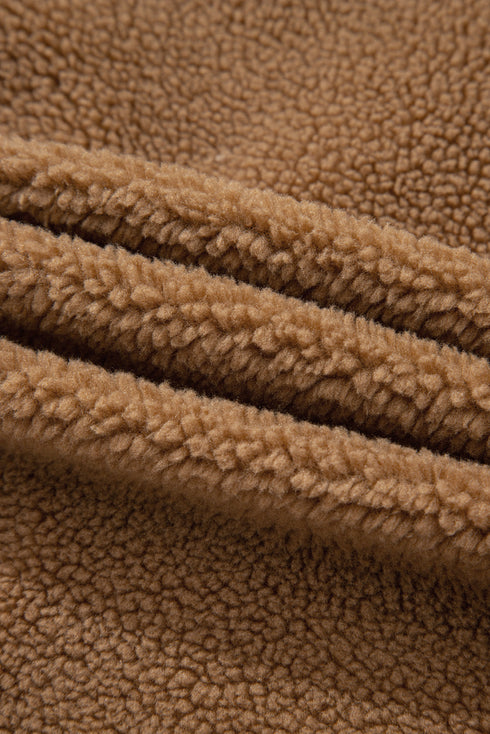 Nashville Nights Boho Western Sherpa Fleece Tie Front Vest