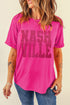 Nashville Rhinestone Embellished Graphic Short Sleeve T-Shirt