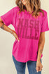 Nashville Rhinestone Embellished Graphic Short Sleeve T-Shirt