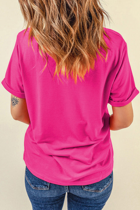 Nashville Rhinestone Embellished Graphic Short Sleeve T-Shirt