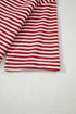 Nautical Lines Striped Bow Back Cutout Wide Sleeve Tee