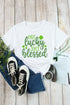 Not Luck Just Blessed Graphic Print Tee