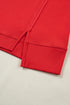 Notched Neck Seam Detail Patchwork Short Sleeve Top