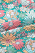 Notched Neckline Puff Sleeve Floral Print Woven Blouse