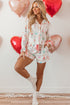 Novelty Bottle And Ring Print Pajama Set