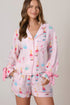 Novelty Bottle And Ring Print Pajama Set