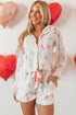 Novelty Bottle And Ring Print Pajama Set