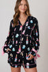 Novelty Bottle And Ring Print Pajama Set
