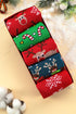 Novelty Cartoon Elk Print Cotton Crew Sock Set