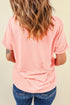 Novelty Crawfish Bow Graphic Print Short Sleeve Shirt