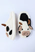 Novelty Farm Animal Plush Fleece Slip On Slippers