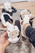 Novelty Farm Animal Plush Fleece Slip On Slippers