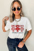 Novelty Graphic Print Crewneck Short Sleeve Cotton Blend T Shirt