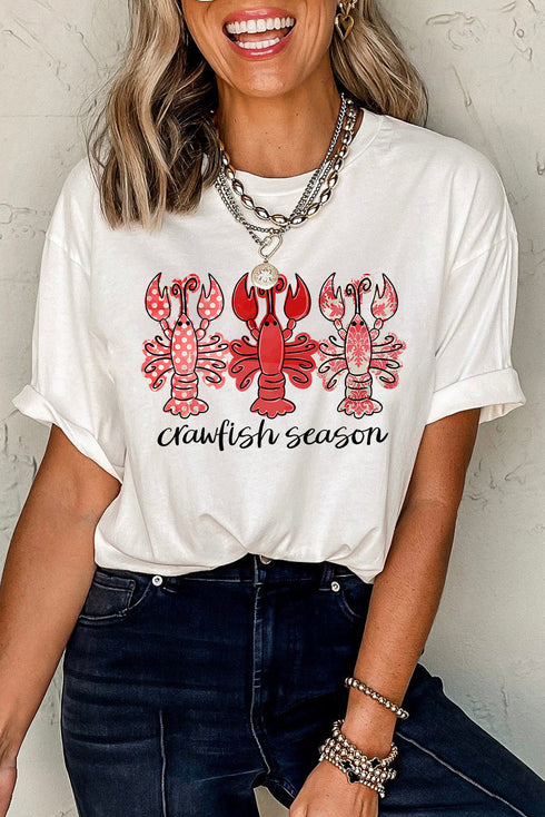 Novelty Graphic Print Crewneck Short Sleeve Cotton Blend T Shirt