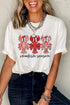 Novelty Graphic Print Crewneck Short Sleeve Cotton Blend T Shirt