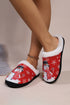 Novelty Graphic Print Plush Slip On Slippers