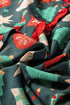 Novelty Print Frilled Neck Contrast Trim Short Sleeve Blouse