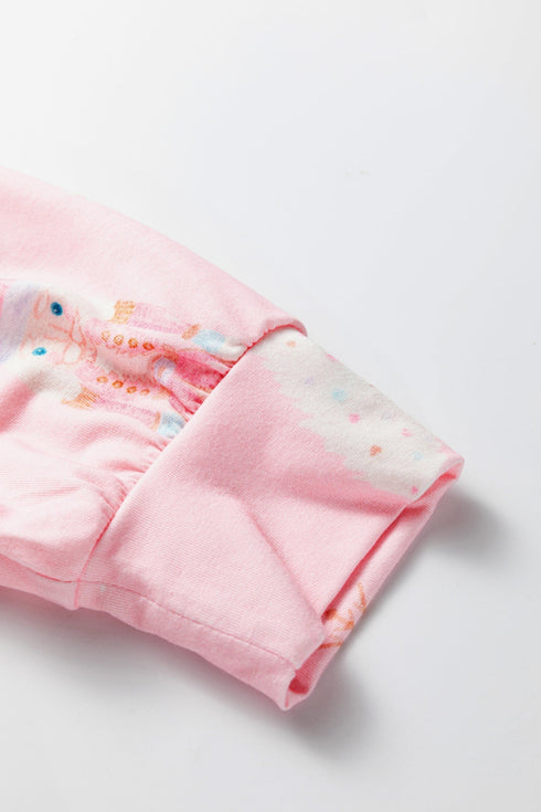 Nutcracker And Tree Print Long Sleeve Lounge Set