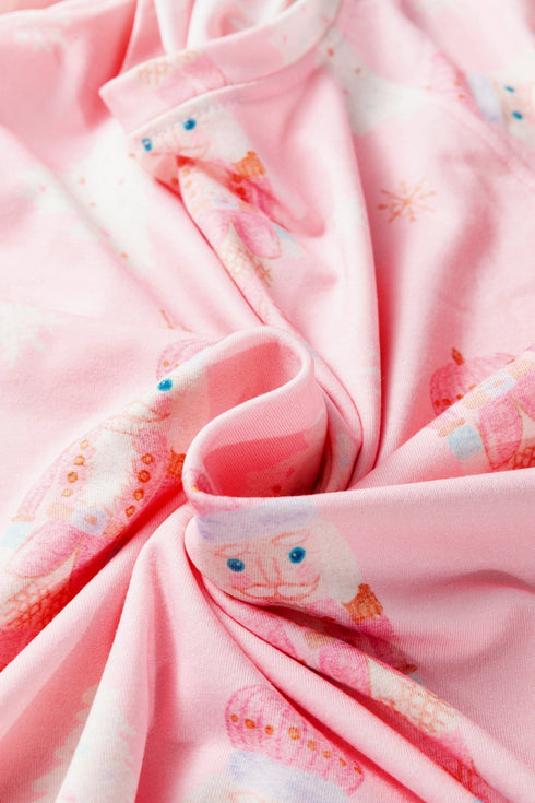 Nutcracker And Tree Print Long Sleeve Lounge Set