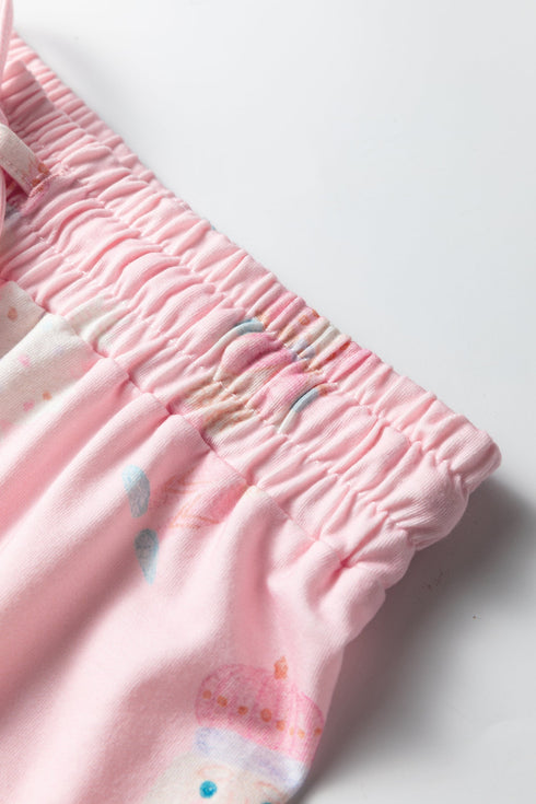 Nutcracker And Tree Print Long Sleeve Lounge Set