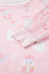Nutcracker Doll Print Stripe Contrast Trim Long Sleeve Short Sets