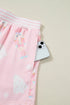Nutcracker Doll Print Stripe Contrast Trim Long Sleeve Short Sets