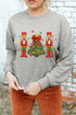 Nutcracker Duo Bow Topped Tree Graphic Sweatshirt