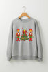 Nutcracker Duo Bow Topped Tree Graphic Sweatshirt