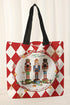 Nutcracker Graphic Print Canvas Shoulder Tote Bag