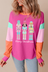 Nutcracker Graphic Print Raglan Sleeve Cotton Tee