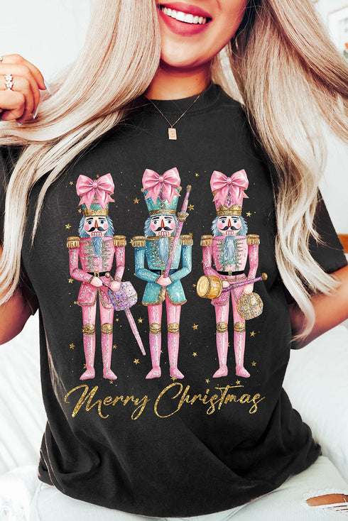 Nutcracker Graphic Print Short Sleeve Crewneck Tee