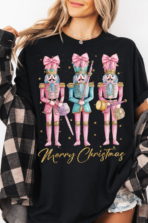 Nutcracker Graphic Print Short Sleeve Crewneck Tee