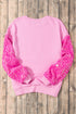 Nutcracker Graphic Sequin Sleeve Crew Neck Sweatshirt