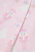 Nutcracker Print Bow Tie Front Long Sleeve Pajama Set