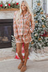 Nutcracker Print Long Sleeve Button Front Pajama Set