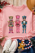 Nutcracker Trio Graphic Print Crew Neck Sweatshirt