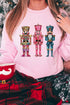 Nutcracker Trio Graphic Print Crew Neck Sweatshirt