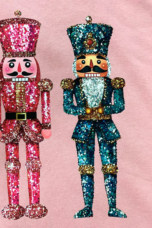 Nutcracker Trio Graphic Print Crew Neck Sweatshirt
