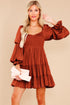 Off Shoulder Shirred Bodice Ruffled Sleeve Dress