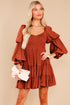 Off Shoulder Shirred Bodice Ruffled Sleeve Dress