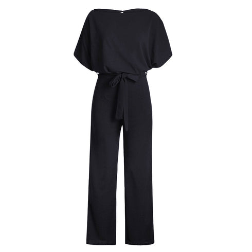 Oh So Glam Belted Wide Leg Jumpsuit