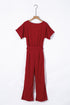 Oh So Glam Belted Wide Leg Jumpsuit